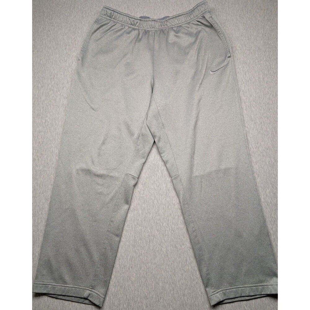 Nike Therma-FIT Grey Athletic Sweatpants  Elastic Waistband XL
